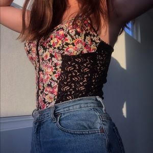 Angie Floral Corset Top
